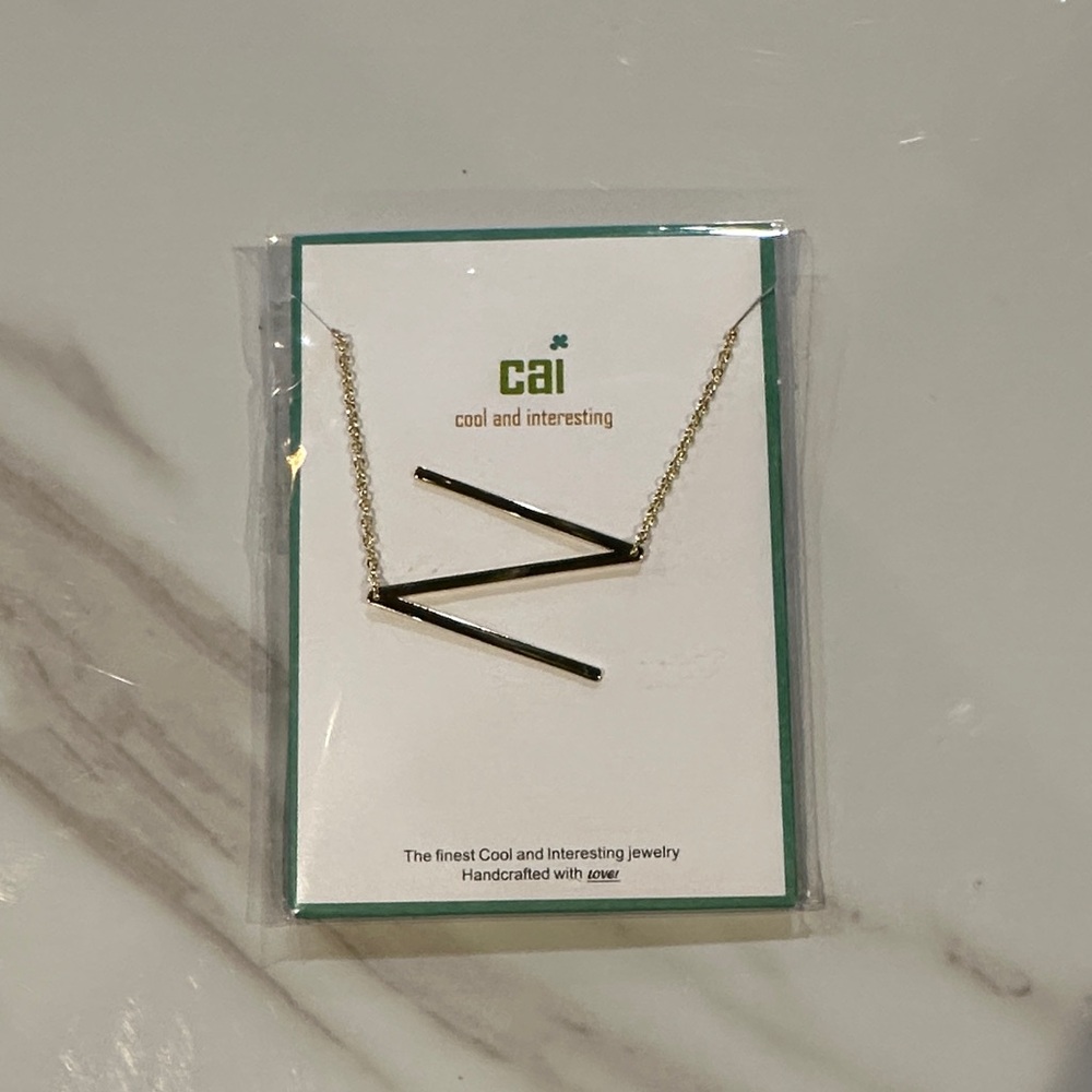 Gold “N” Initial Necklace